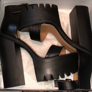 Chunky platforms worn once